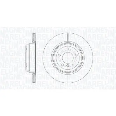 Disco de freno MAGNETI MARELLI 361302040736 Popular